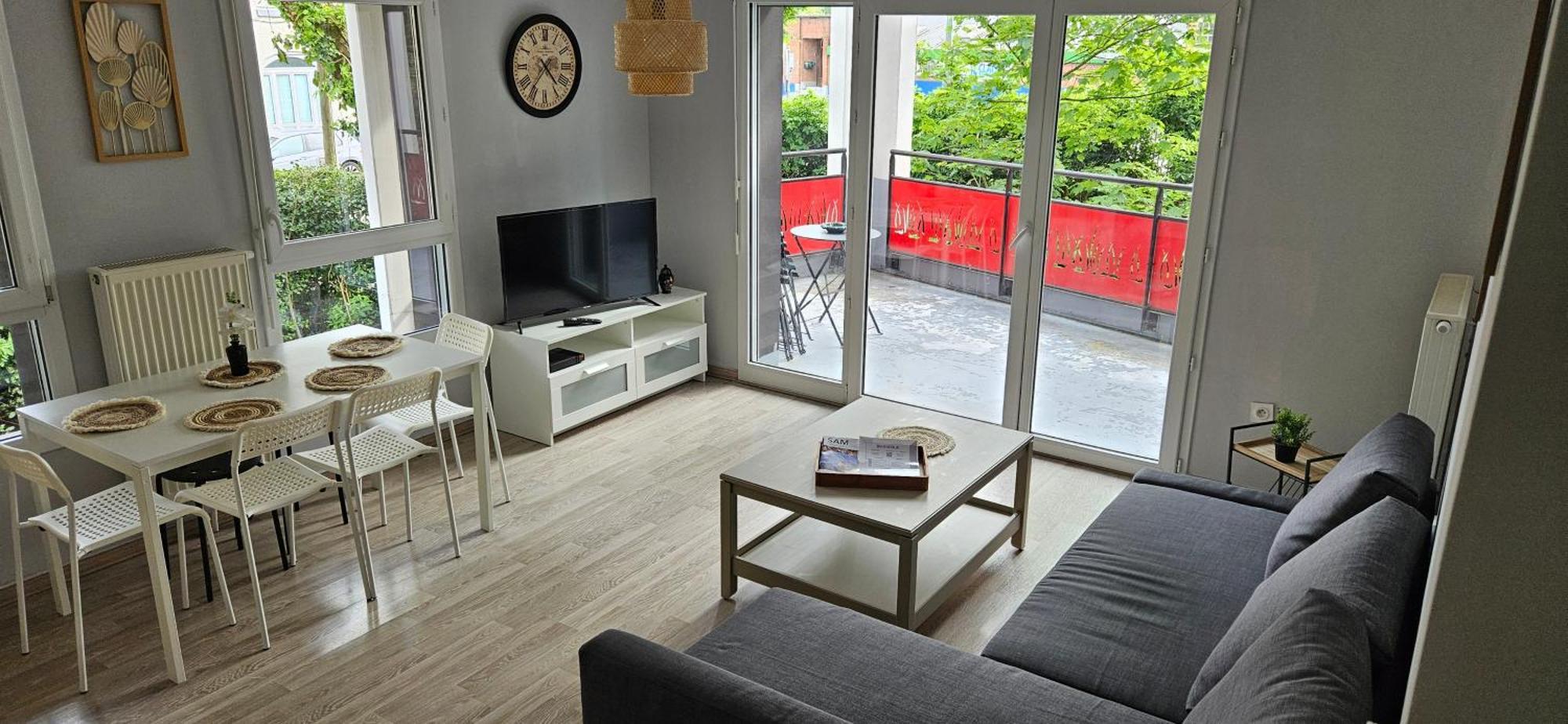 Appartement 2 Chambres Avec Terrasse Et Garage Saint-Andre-lez-Lille Exteriér fotografie